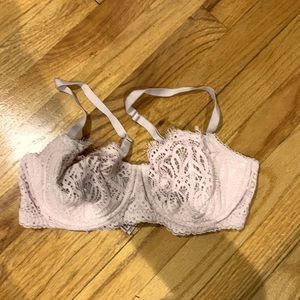 Pink Lacey bra